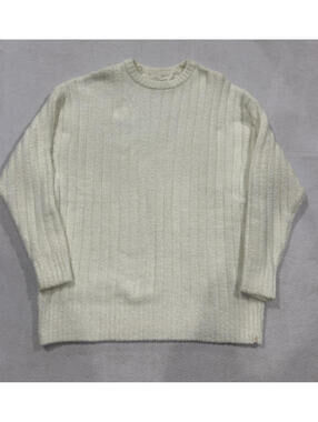 UGG Riz Top Ribbed Sweater Womens XS Sand Cream Recycled Polyester Knit NWOT